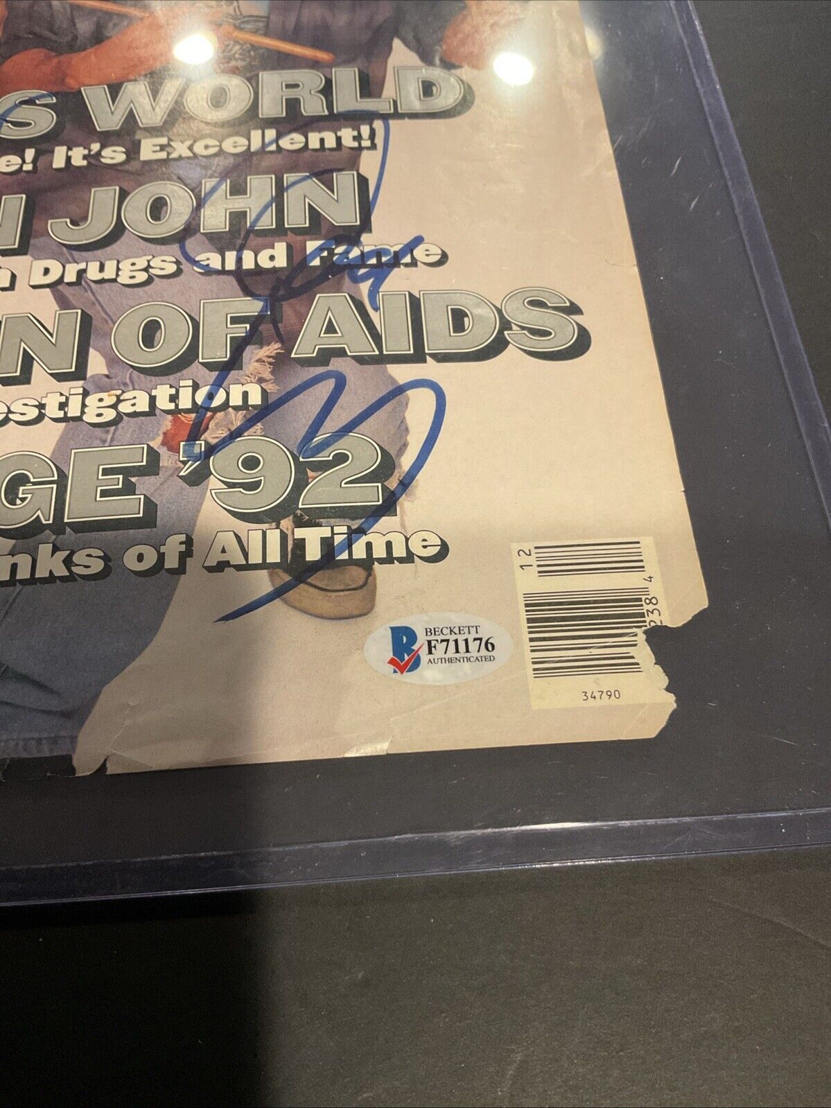 Rolling Stones Cover Wayne’s World Signed Beckett COA