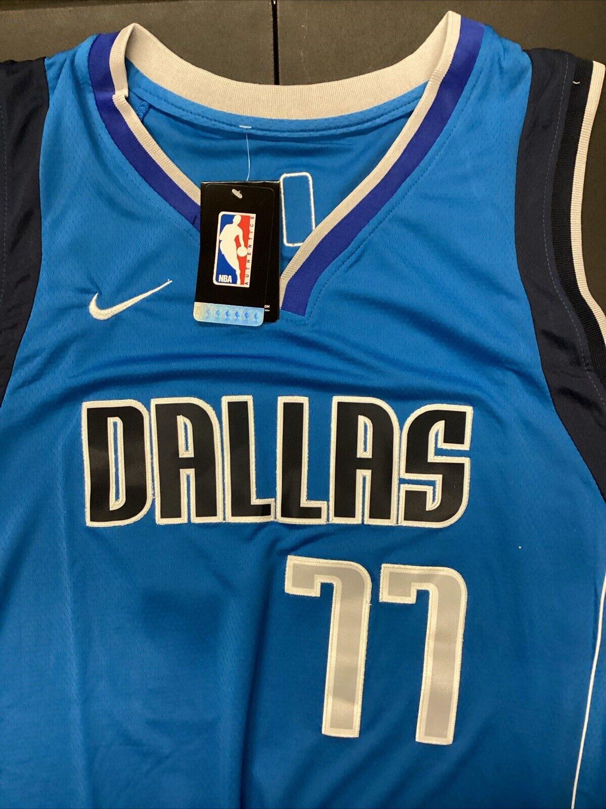 Luka Doncic Signed Dallas Mavericks Pro Style Basketball "Custom Jersey" COA