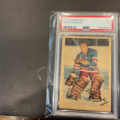 1953 Brockhurst #53 Gump Worsley PSA 1