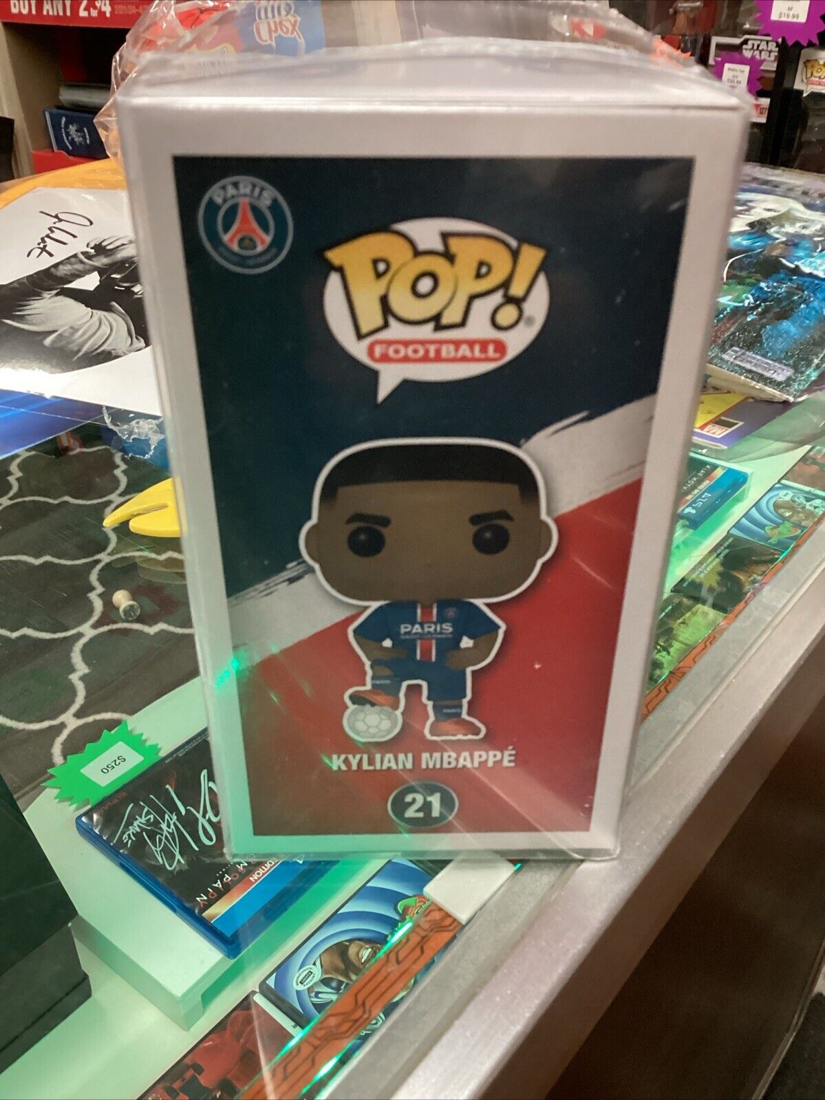 Funko Pop! Vinyl: Kylian Mbappe #21 Signed With COA