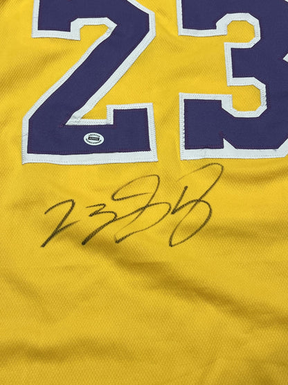 LeBron James Signed Los Angeles Lakers Yellow Jersey with COA