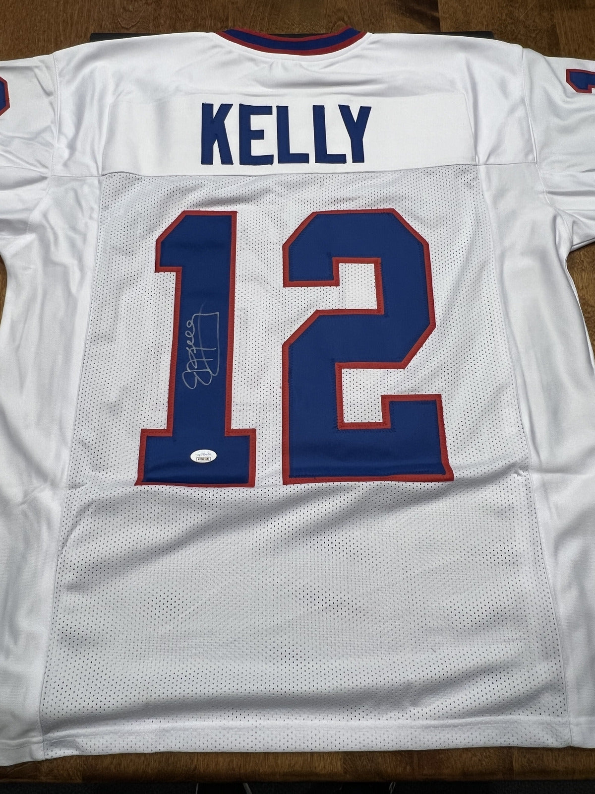 Jim Kelly Signed Buffalo Bills White Jersey with COA