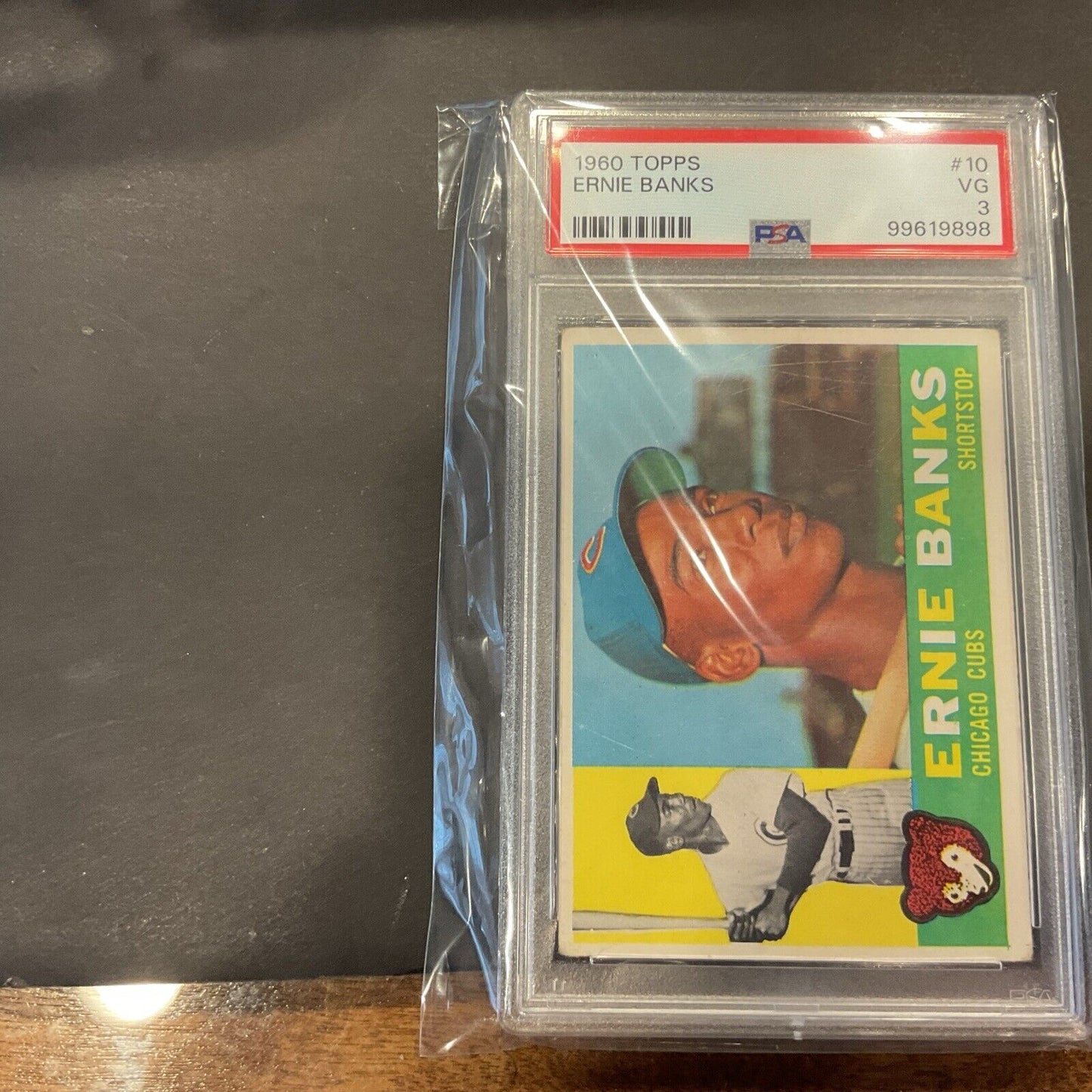 1960 Topps Ernie Banks number 10 PSA 3