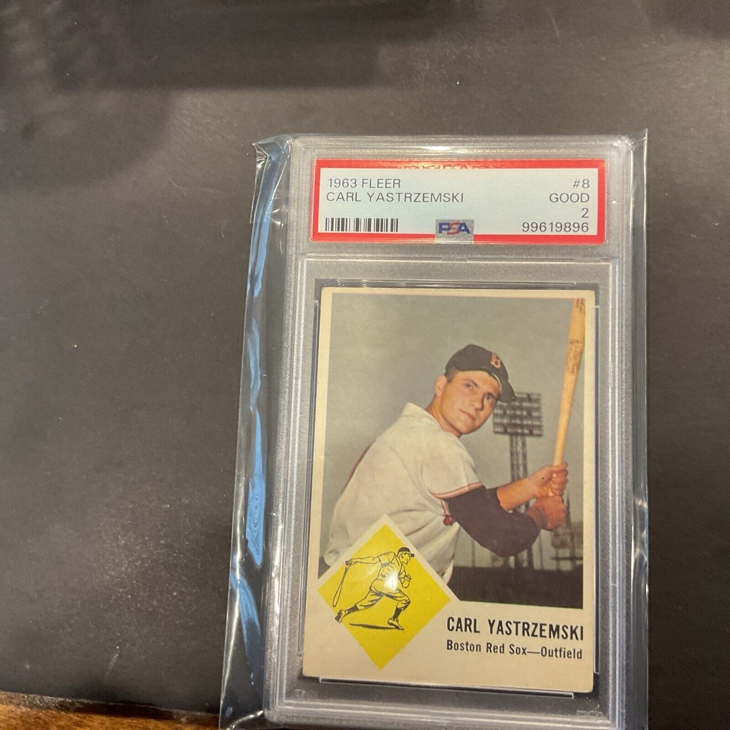 1963 fleer Carl Yastrzemski #8 PSA2