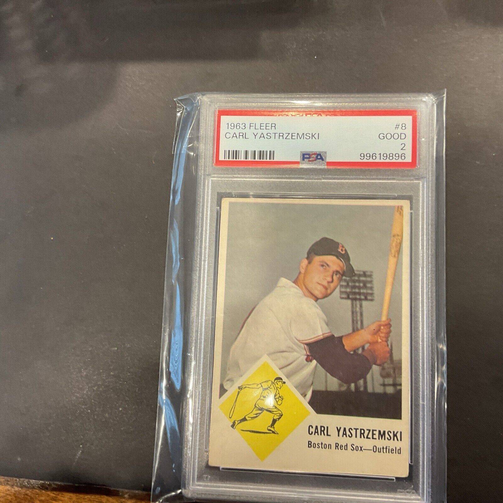 1963 fleer Carl Yastrzemski #8 PSA2