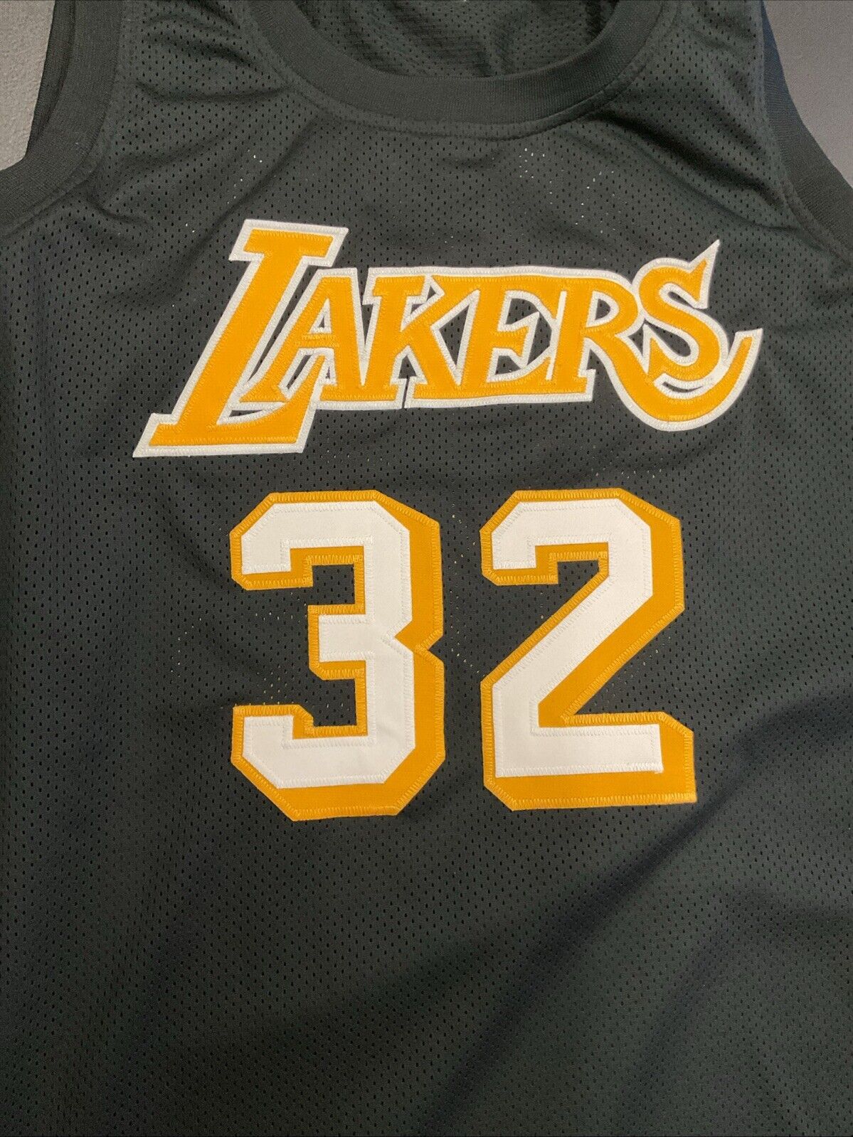 Magic Johnson Autographed Black Pro Style Custom Jersey JSA Authentication