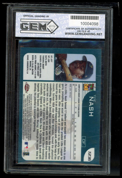 2001 Topps Traded & Rookies #T236 Toe Nash Chrome Other 10
