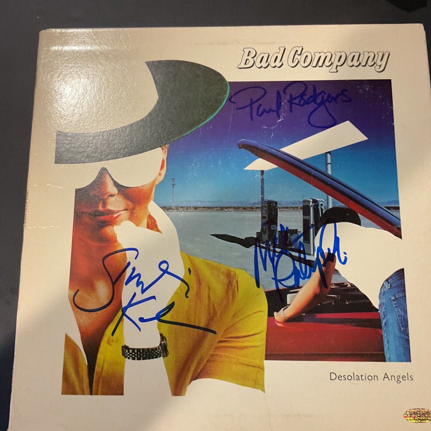 BAD COMPANY  Autographed "DESOLATE ANGELS" ALBUM!!!