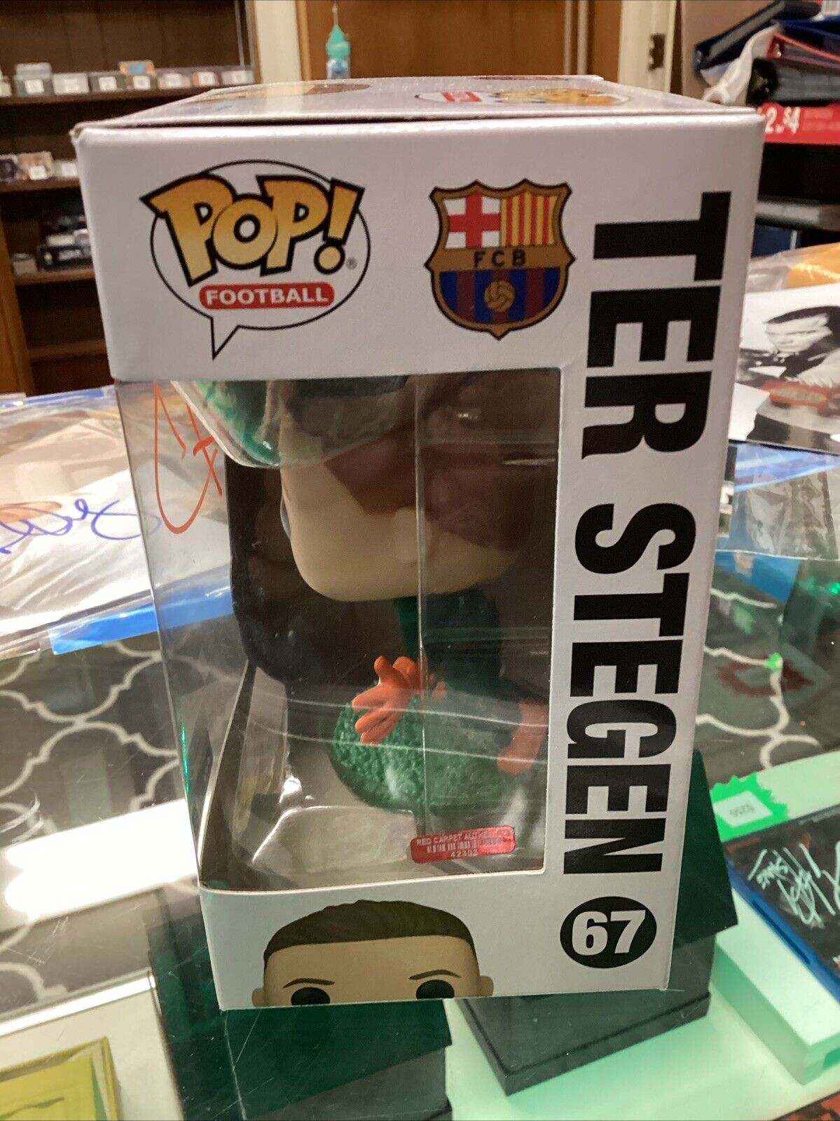 TER STEGEN - FC Barcelona - Funko Pop! #67 Signed With COA