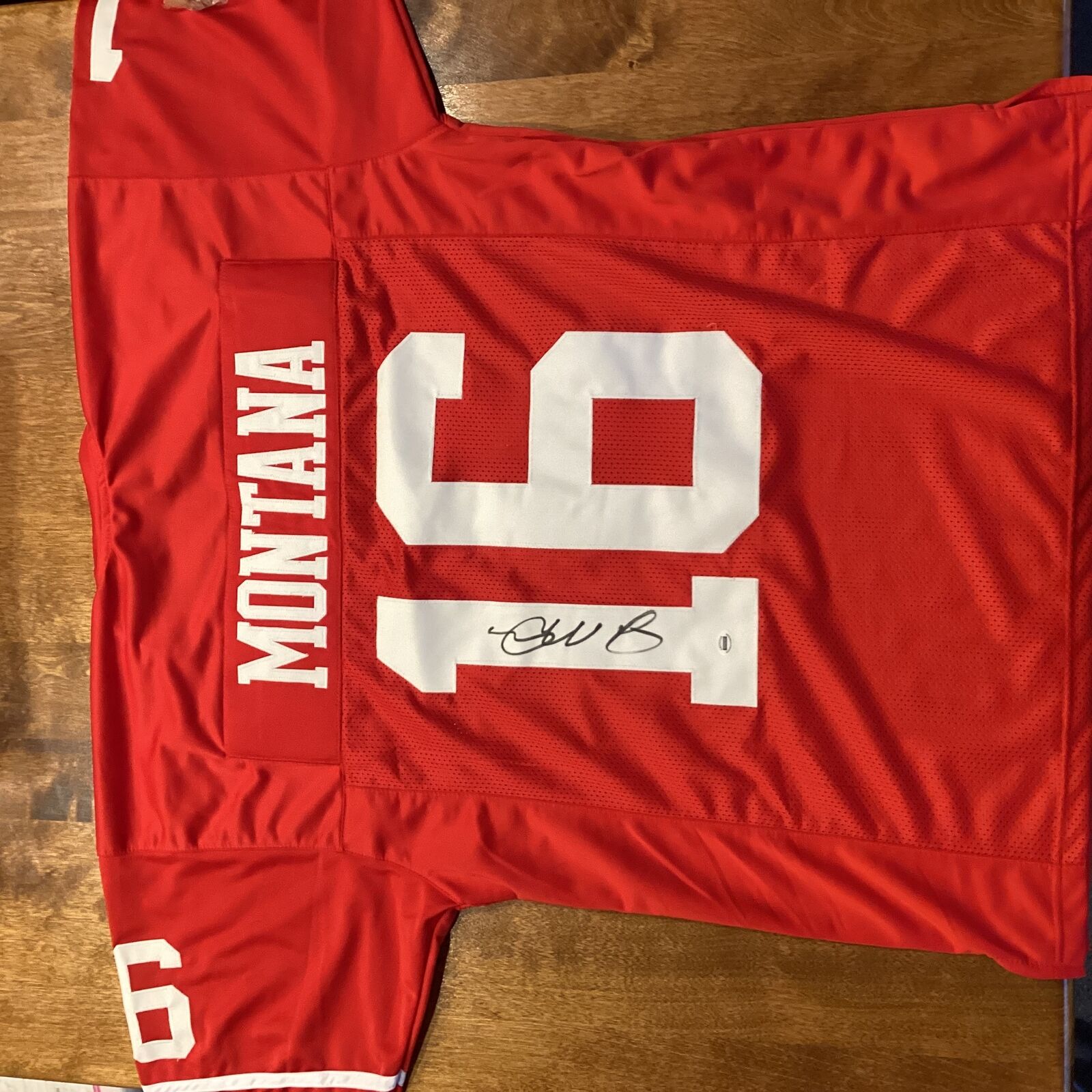 Joe Montana Signed San Francisco 49ers Red Jersey Autographed NFL