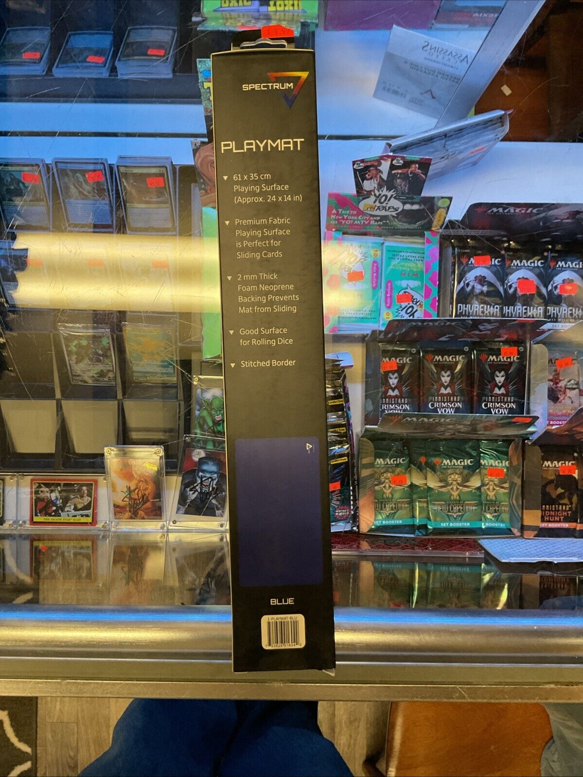 BCW Spectrum Playmat with Stitched Edging - Blue