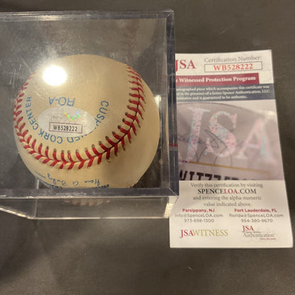 CLEVELAND GUARDIANS DANIEL SCHNEEMANN AUTOGRAPHED BALL BASEBALL JSA COA