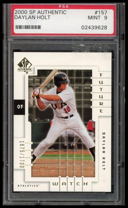 2000 Sp Authentic #157 Daylan Holt PSA 9 #/1700