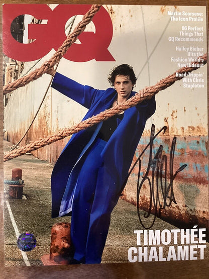 Timothee Chalamet Signed 8x10 Photo W Coa