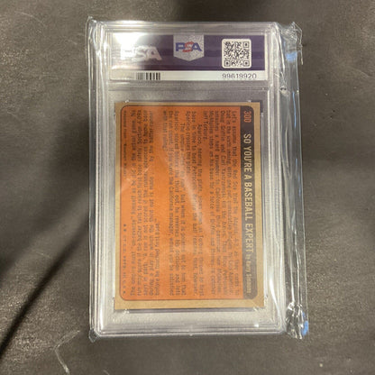 1972 TOPPS IN ACTION #300 HANK AARON PSA 4