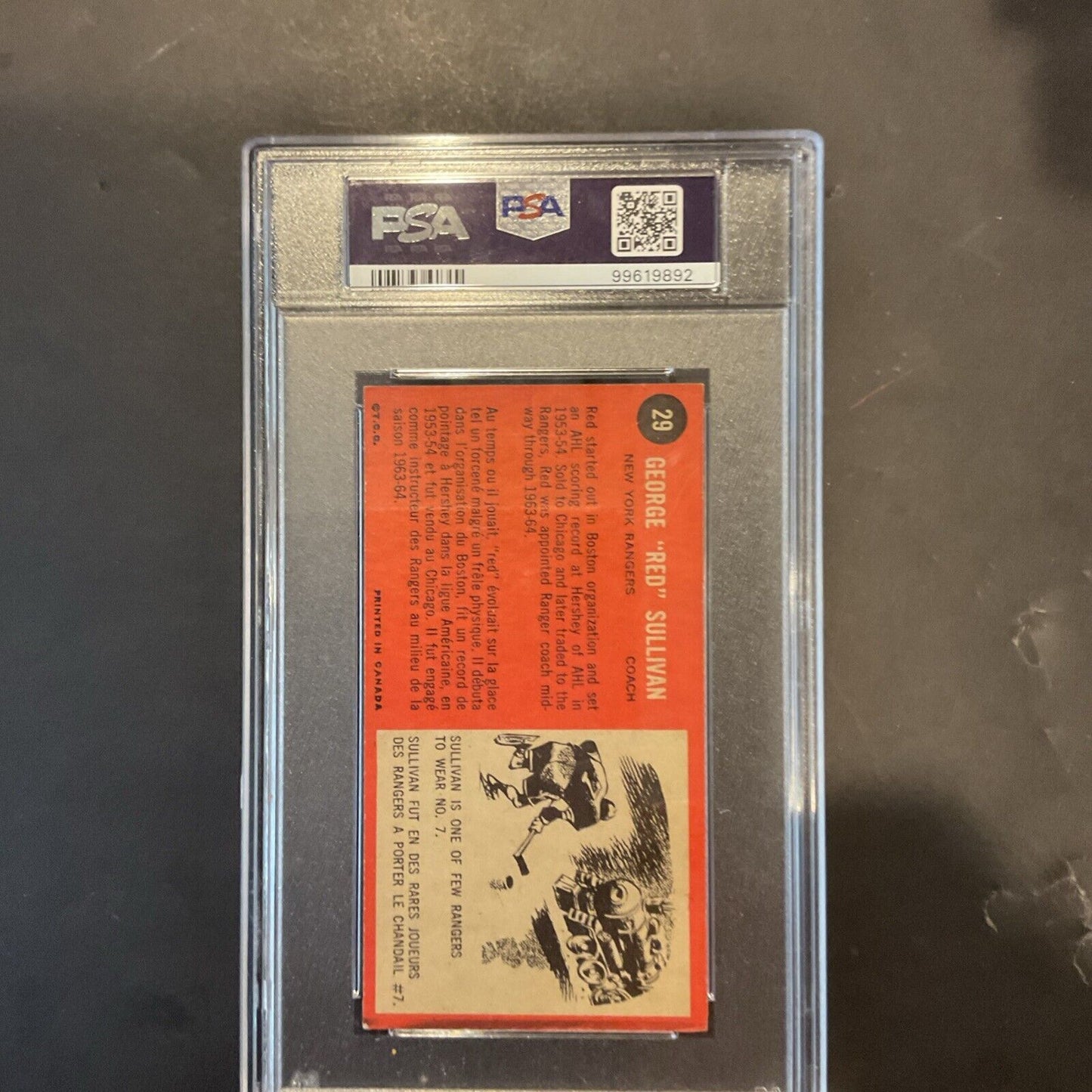 1964 Topps #29 George Sullivan PSA 5 