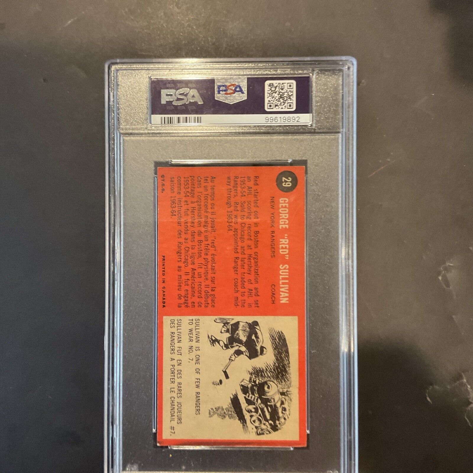 1964 Topps #29 George Sullivan PSA 5 