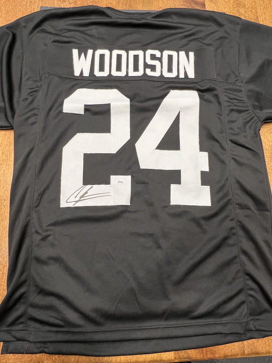 Charles Woodson Signed Oakland Raiders Black Jersey with COA