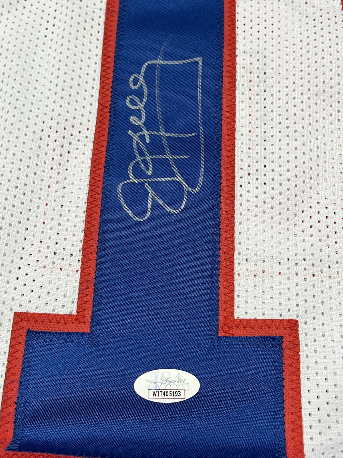 Jim Kelly Signed Buffalo Bills White Jersey with COA