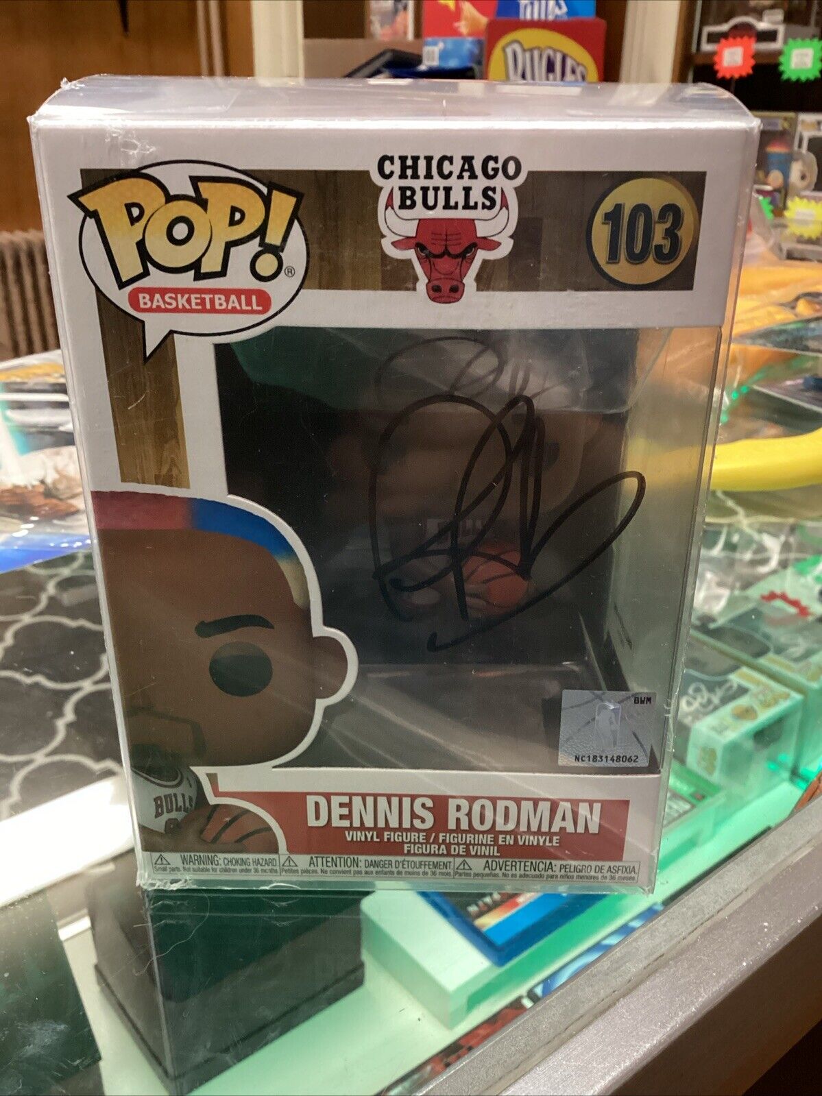 Signed Funko Pop! Vinyl: Dennis Rodman #103