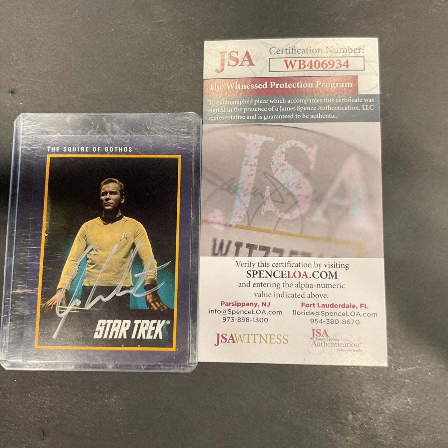 1991 Impel Star Trek 25th Anniversary #35 The Squire of Gothos JSA COA