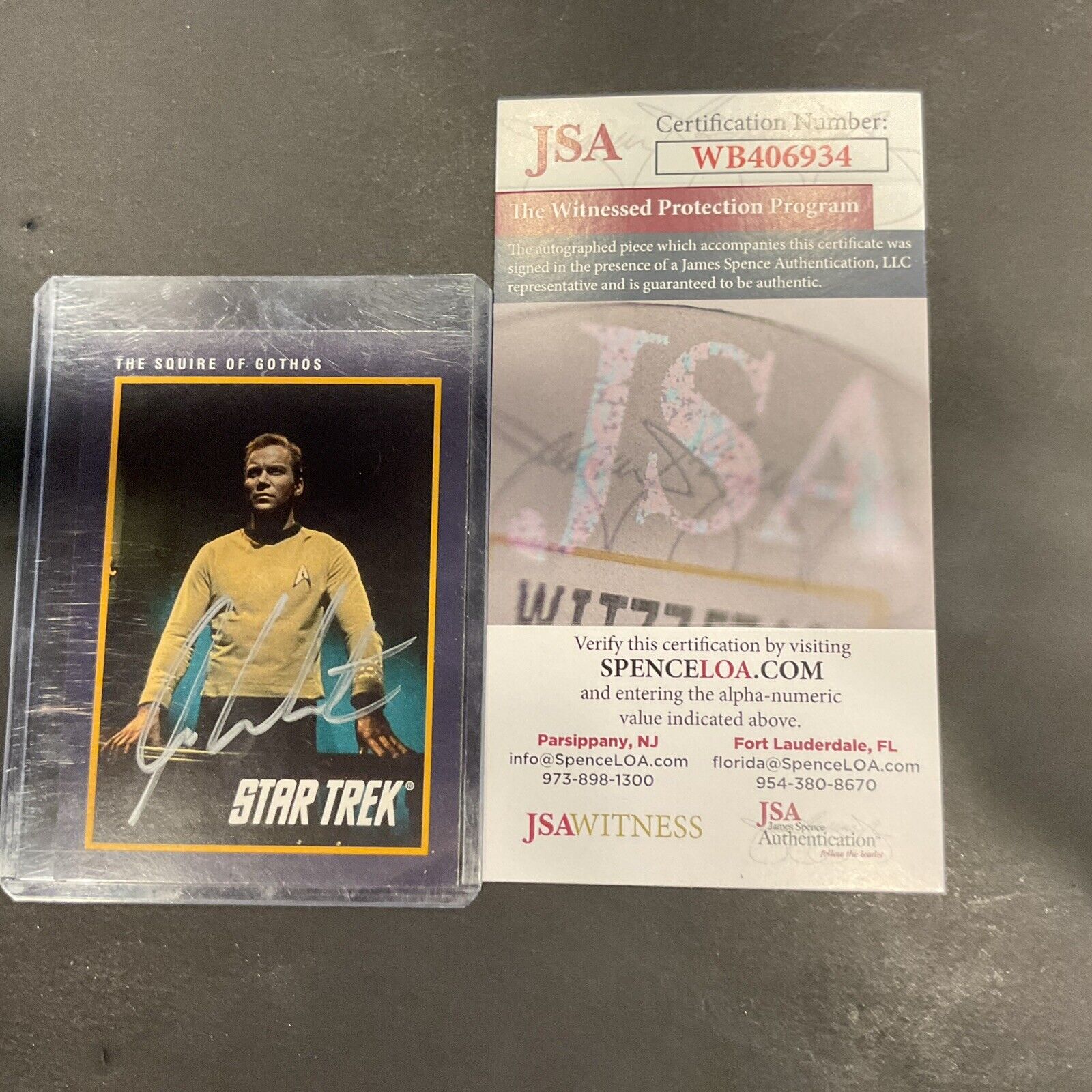 1991 Impel Star Trek 25th Anniversary #35 The Squire of Gothos JSA COA