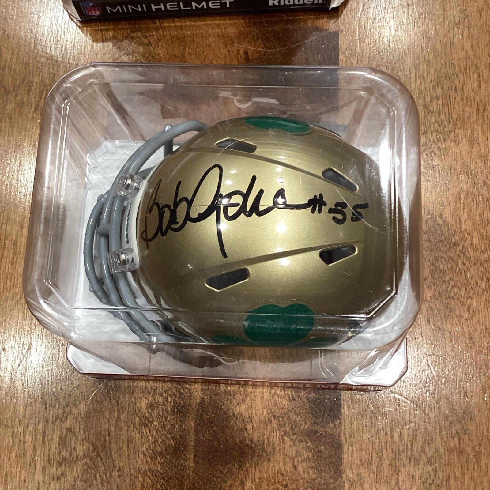 Bob Golic JSA Certified Signed Notre Dame Mini Helmet