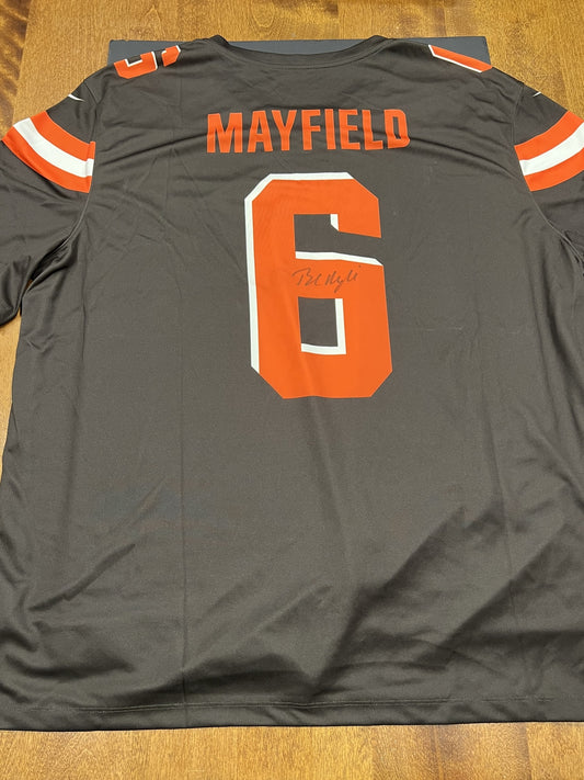 Baker Mayfield Signed Cleveland Browns Black Jersey with COA