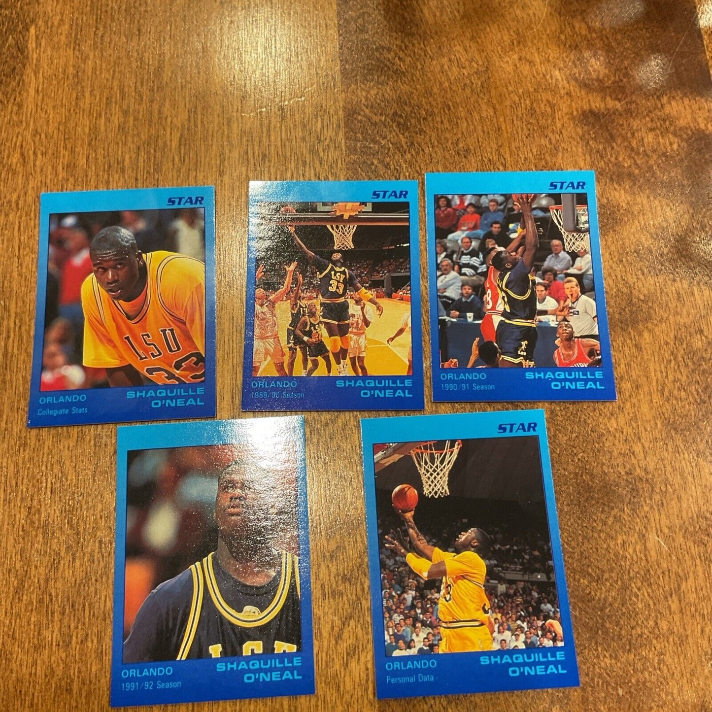1991 Star Company Shaquille O’neal 1 Through 5 