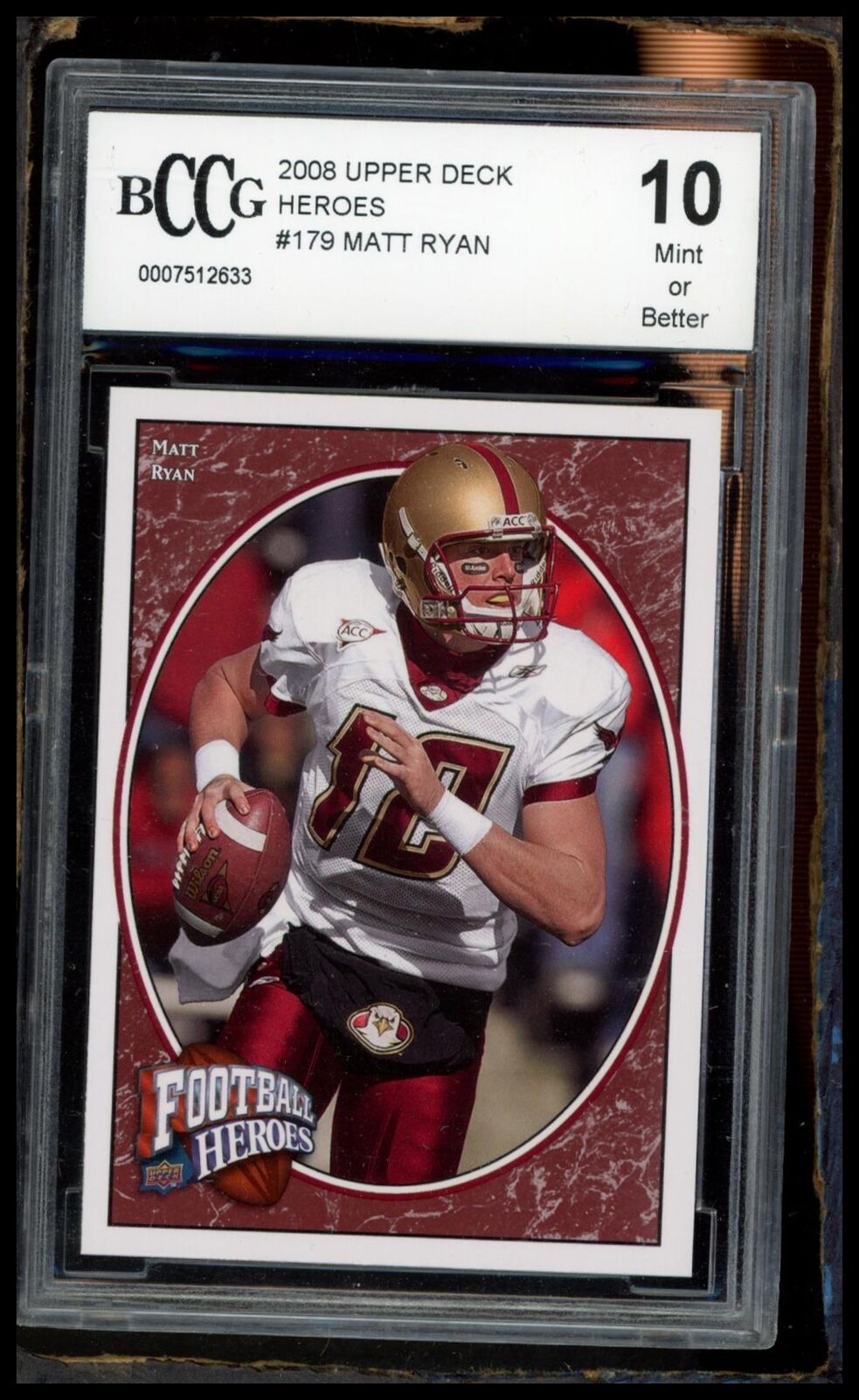 2008 Upper Deck Heroes #179 Matt Ryan BCCG 10