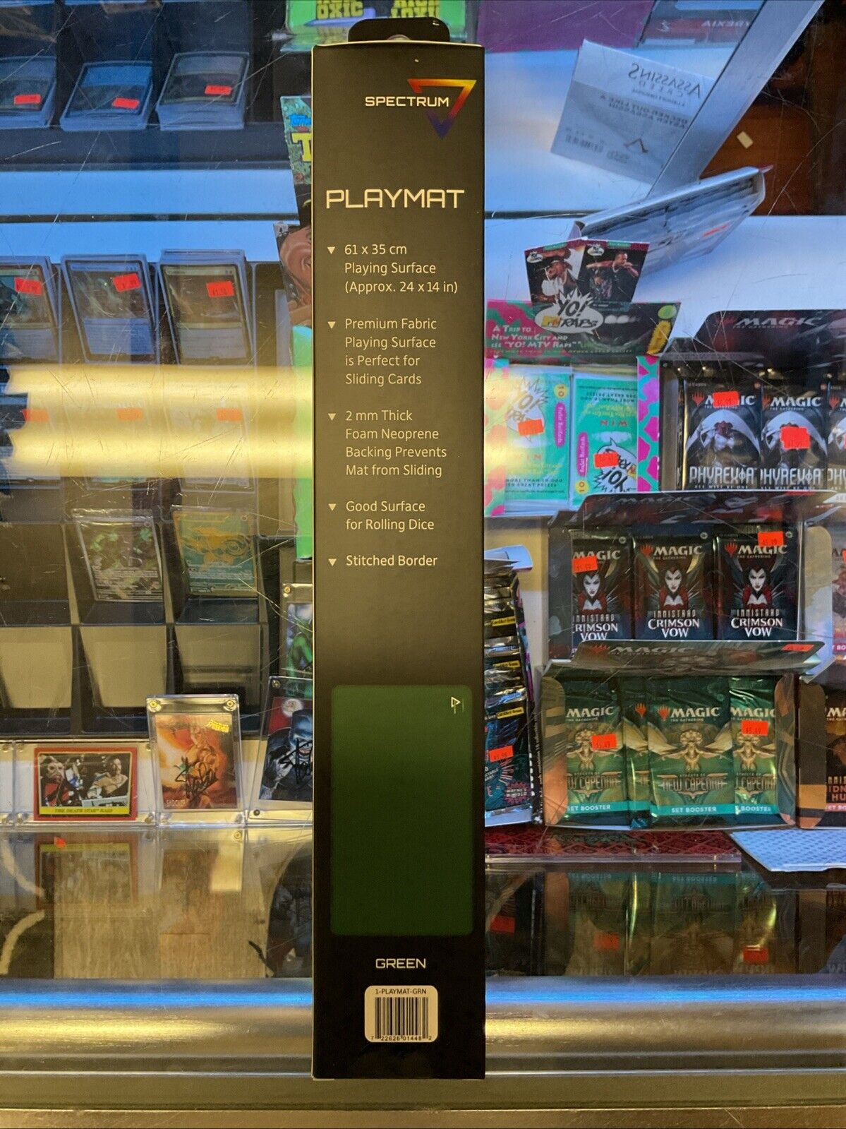 BCW Spectrum Playmat with Stitched Edging - Green