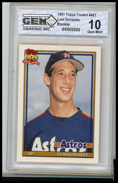 1991 Topps Traded #48T Luis Gonzalez Other 10