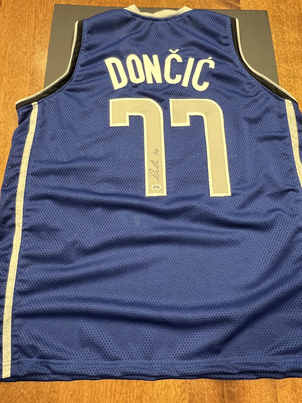 Luka Doncic Signed Dallas Mavericks Blue Jersey with COA