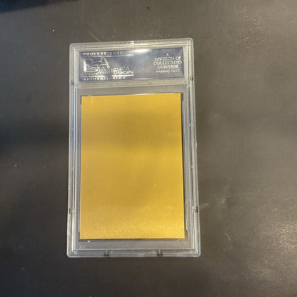 1981 Hall Of Fame Eddie Collins Metallic Plaque Card PSA 6 