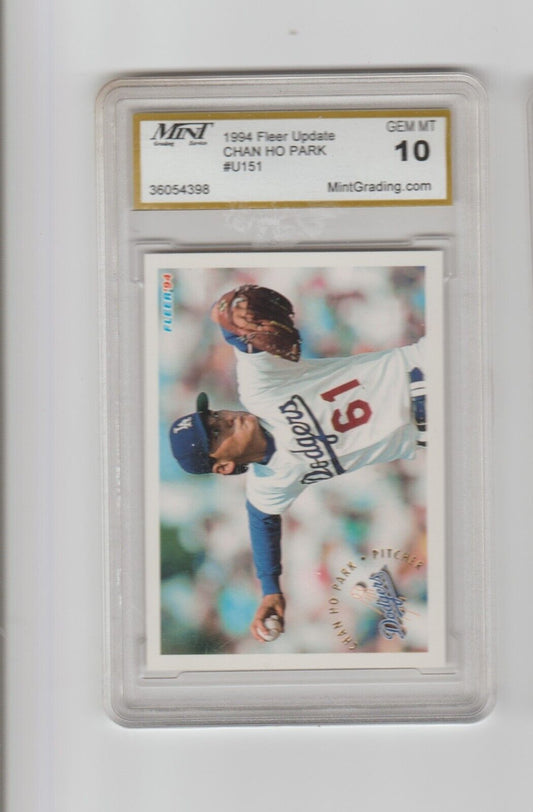 CHAN HO PARK - 1994 Fleer Update ROOKIE RC #U151 PSA 10 LOS ANGELES DODGERS