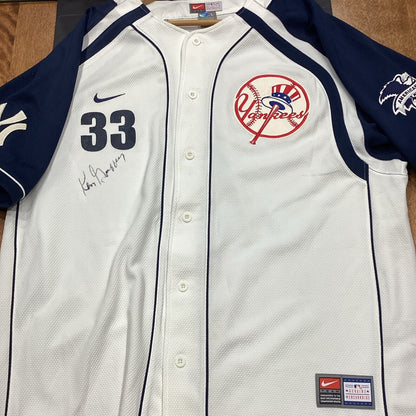Ken Griffey Sr Signed Yankee Jersey With SGC COA Large