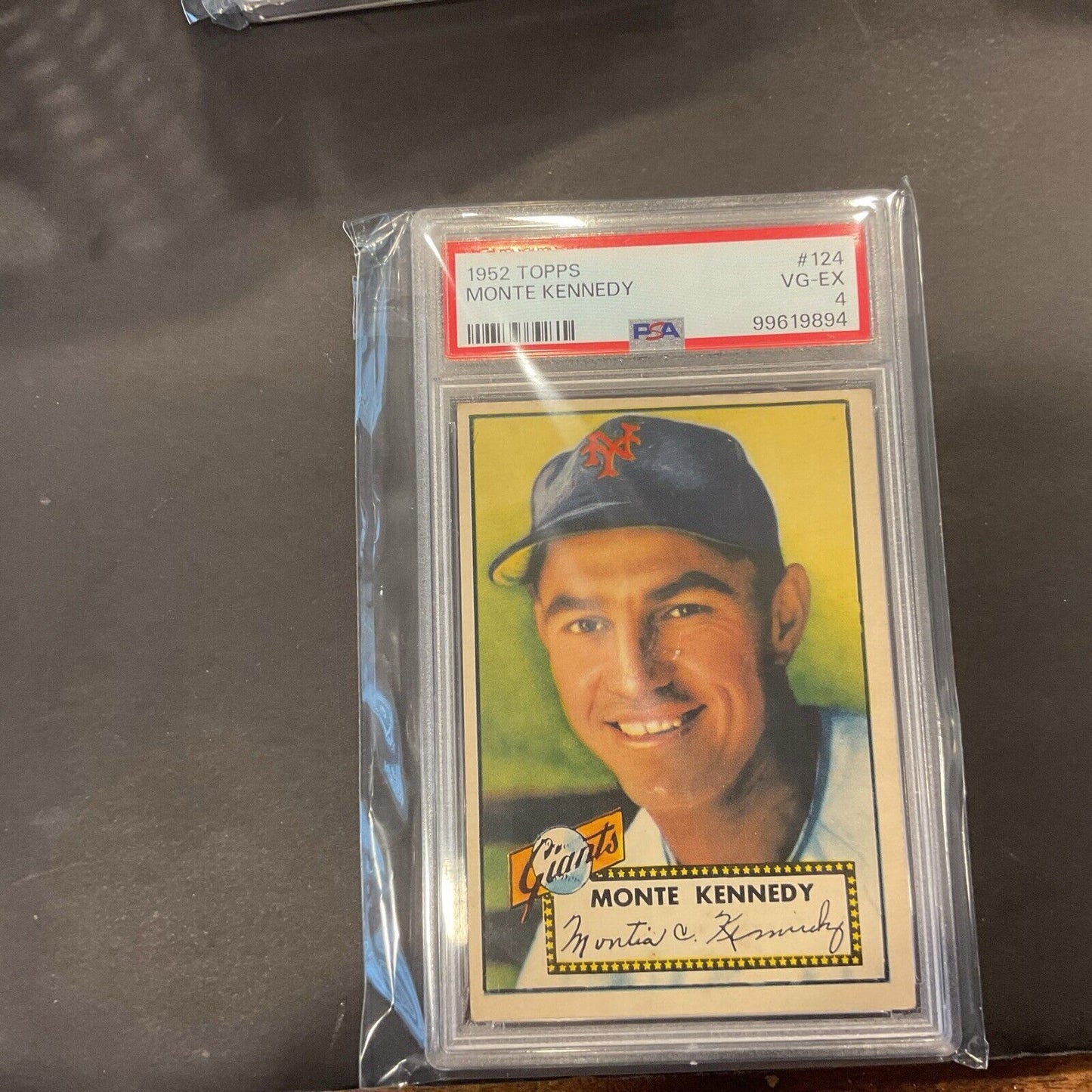 1952 Topps #124 Monty Kennedy PSA  4