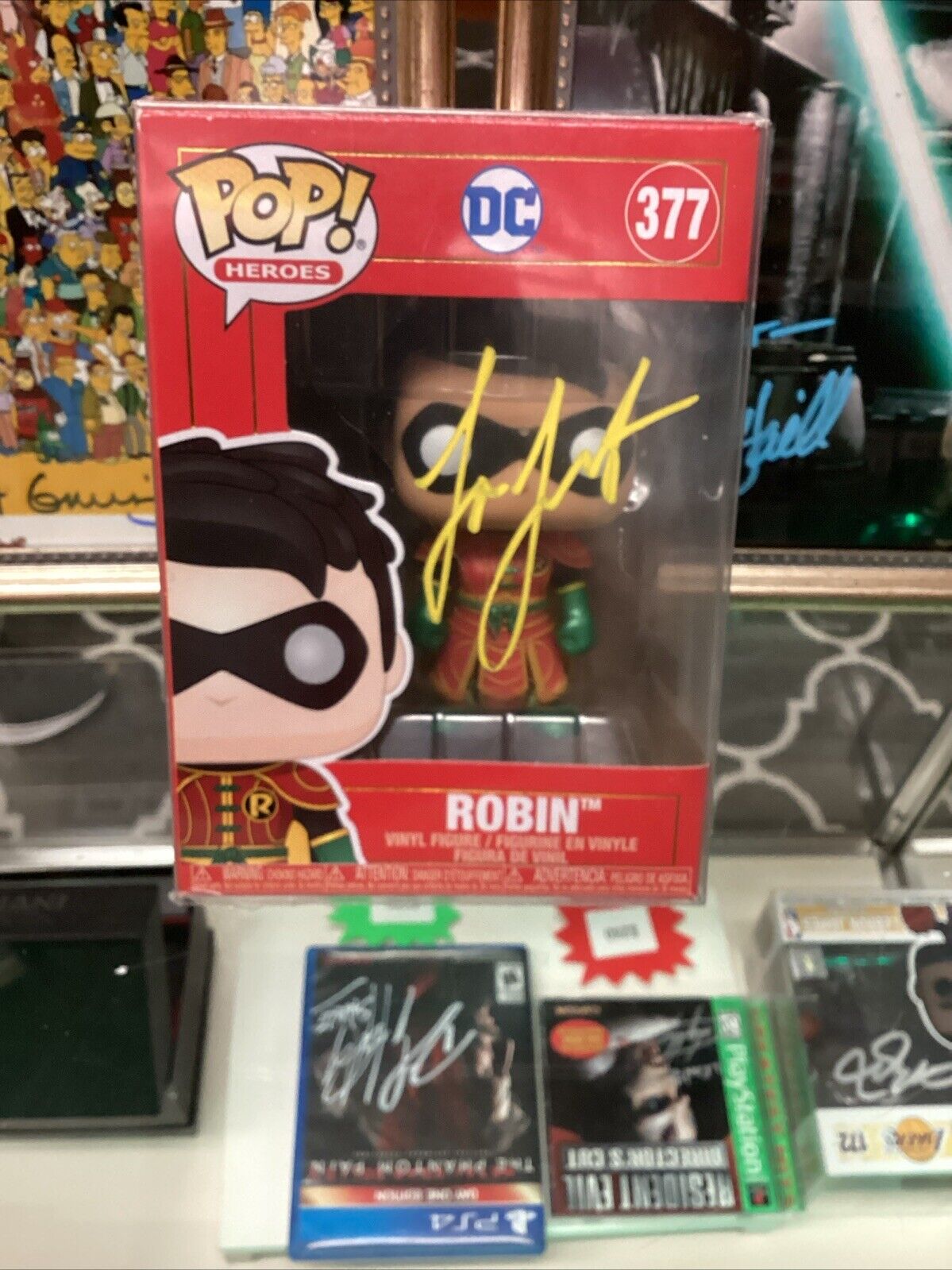 Funko Pop! Vinyl: DC Universe - Robin #377 Signed With COA