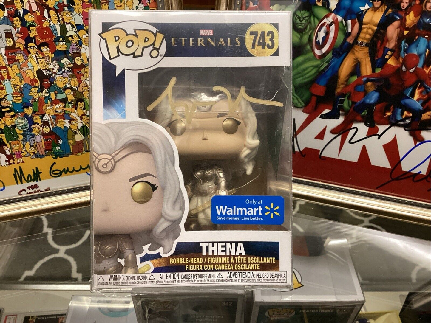 Funko Pop! Vinyl: Marvel - Thena - Walmart (Exclusive) #743 Signed With COA