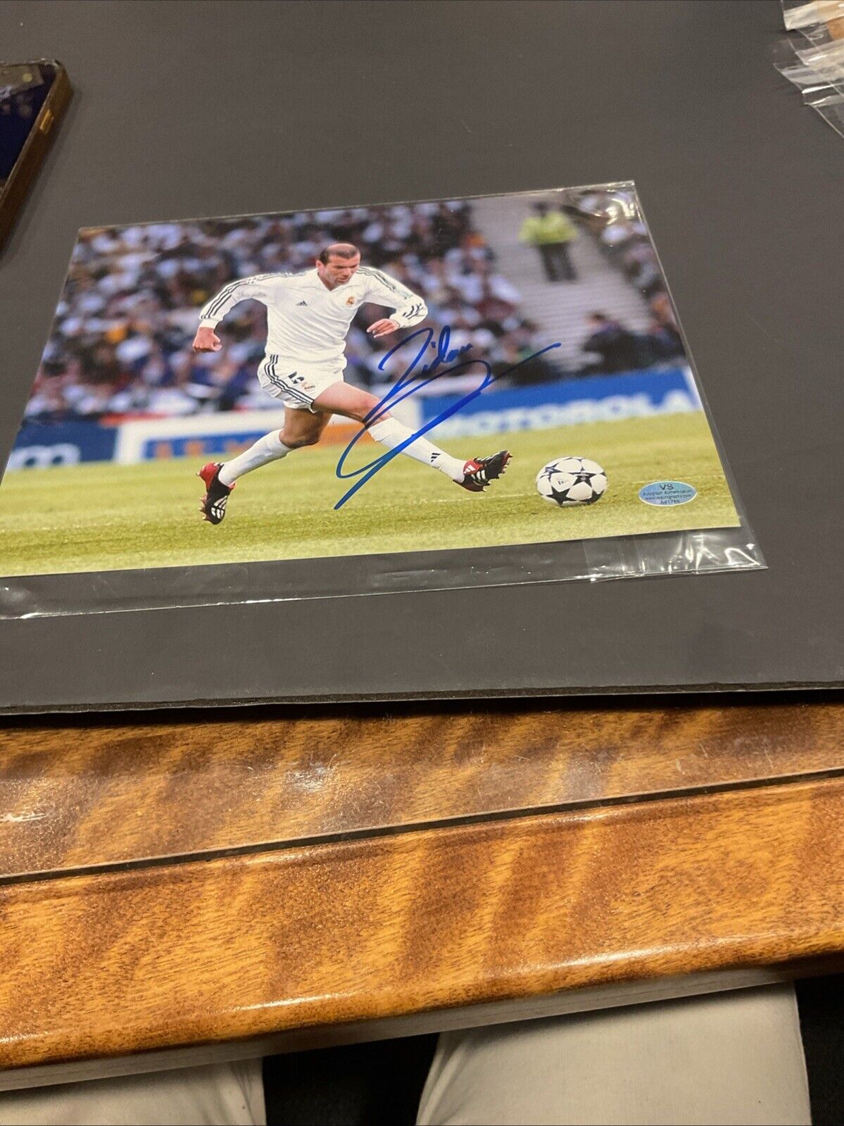 Zinedine Zidane Signed France Soccer 8x10 Photo W/Coa