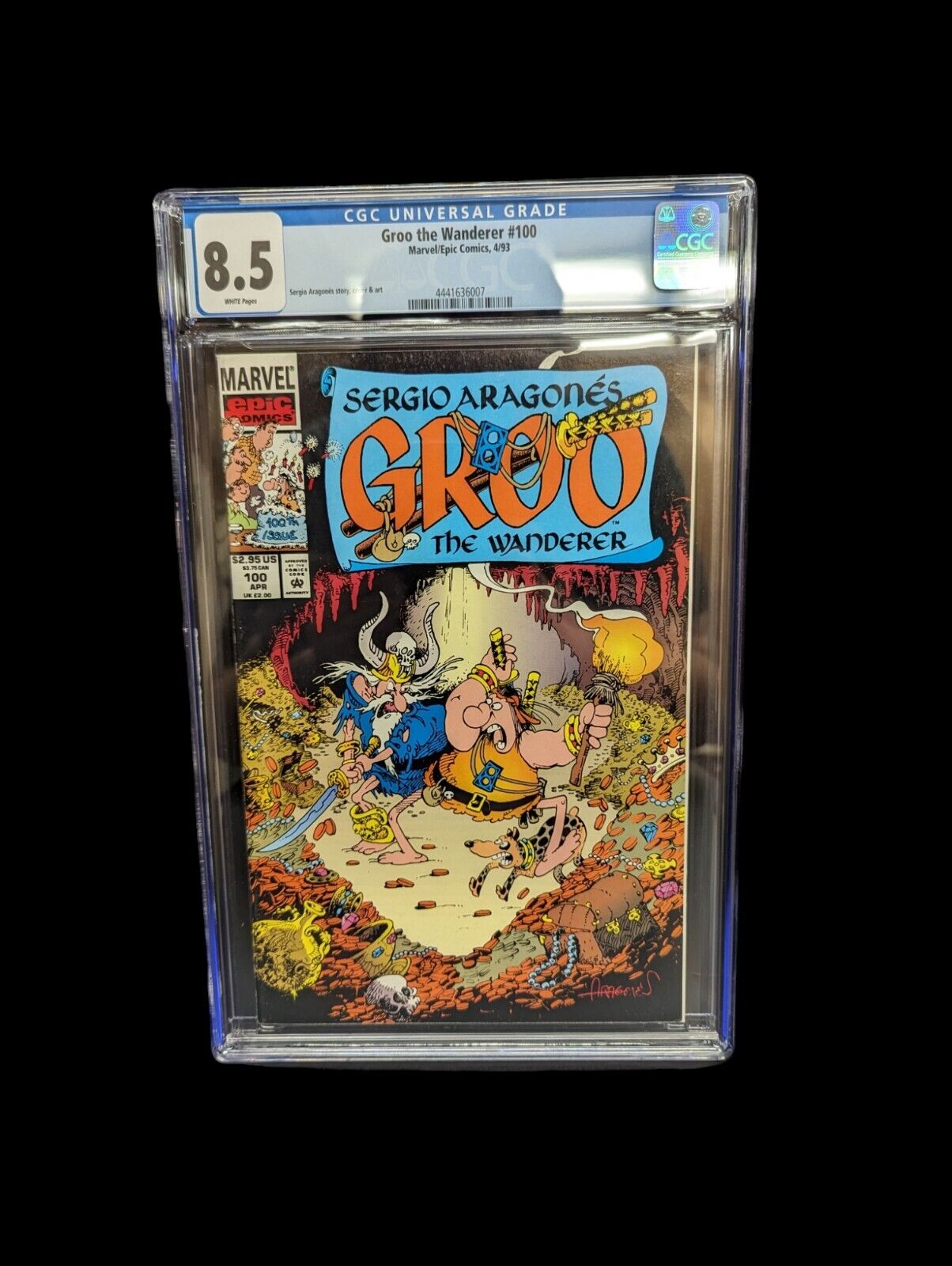 Groo the Wanderer 100 CGC 8.5 NM Sergio Aragones story cover & art Marvel/Epic