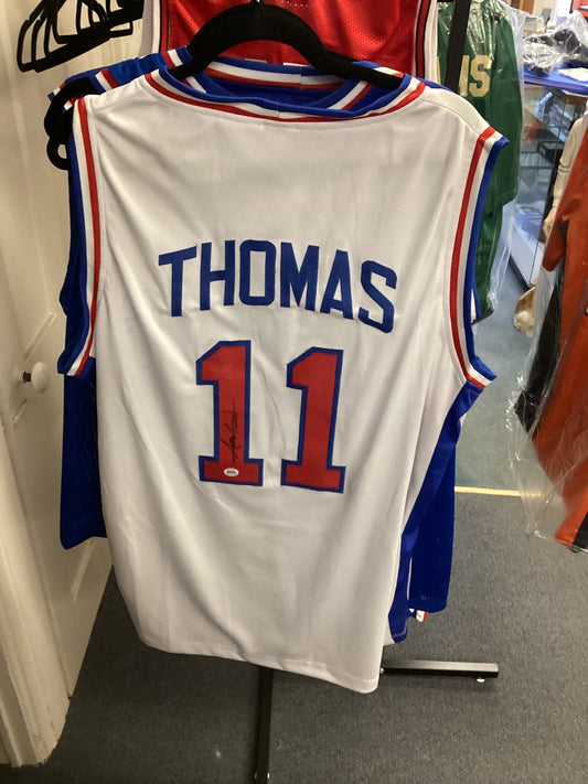 Isiah Thomas #11 Detroit Pistons Signed White Jersey