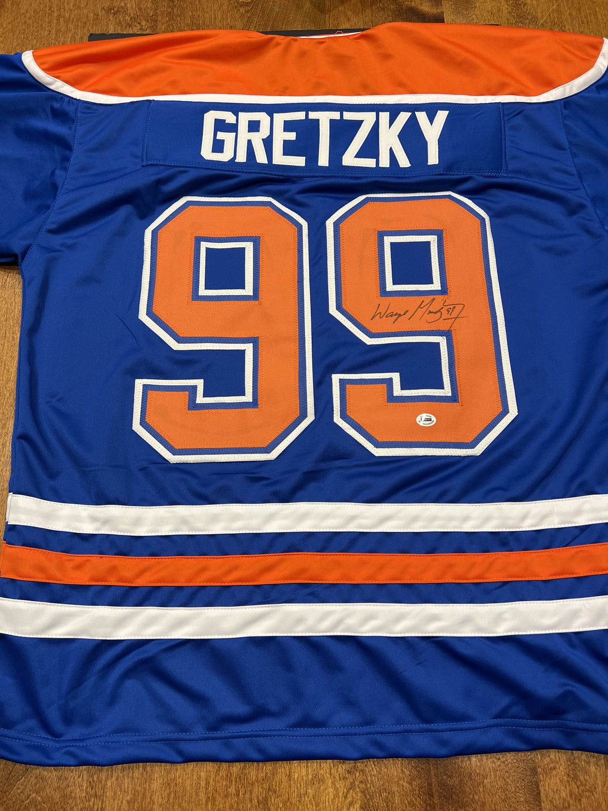 Wayne Gretzky Signed Edmonton Oilers Blue Jersey