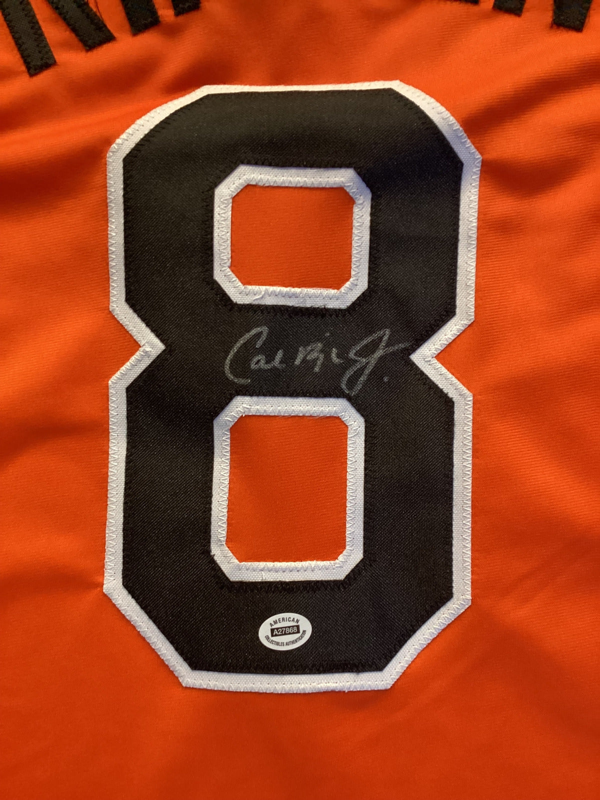 Cal Ripken Jr. Signed Baltimore Orioles Orange Jersey Autographed MLB