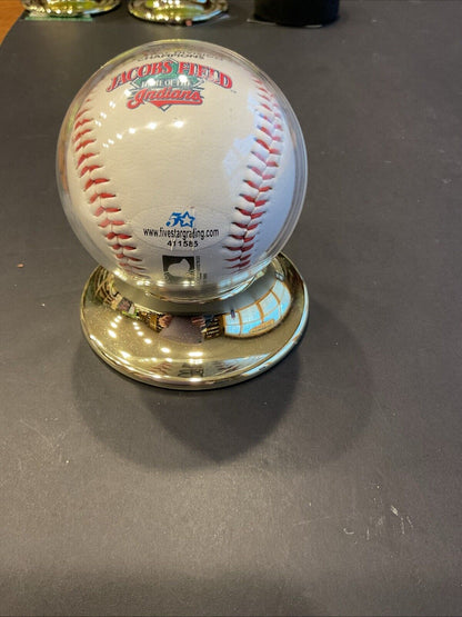 1995 central division champion signed baseball by Carlos Baerga what’s COA