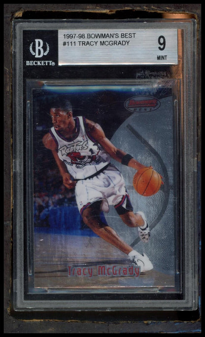 1997-98 Bowman's Best #111 Tracy McGrady BGS 9