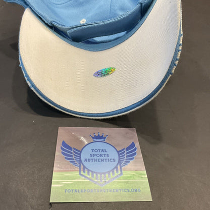 Autographed light blue Detroit cap by Justin Verlander what COA