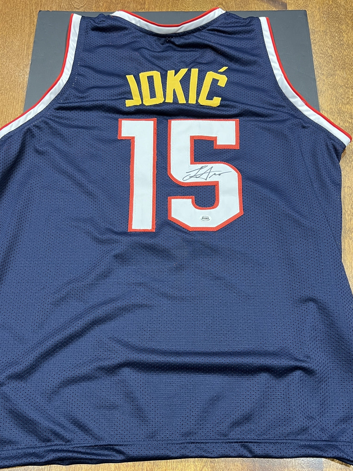 Nikola Jokic Signed Jersey - Nuggets Blue