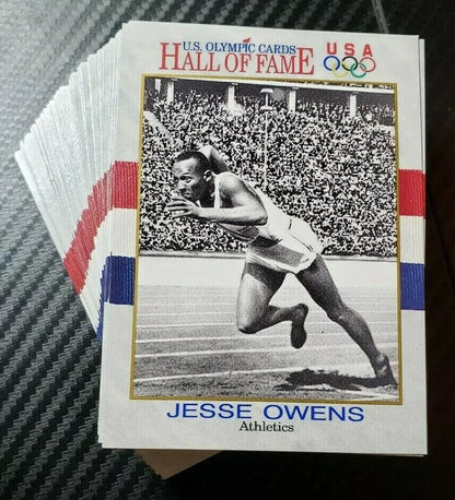 US OLYMPICS HALL OF FAME COMPLETE BASE SET OF 90 TRADING CARDS