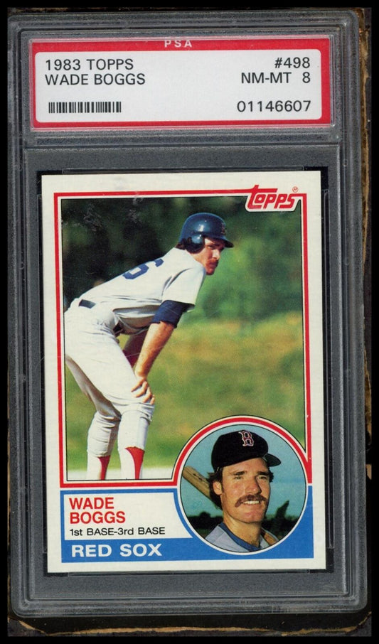 1983 Topps #498 Wade Boggs PSA 8